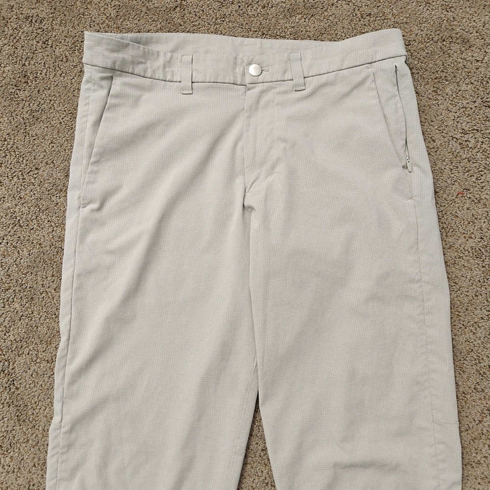 Lululemon ABC Pant Relaxed Fit Casual Beige Textured Men's 32 Pre-Owned - Picture 3 of 12